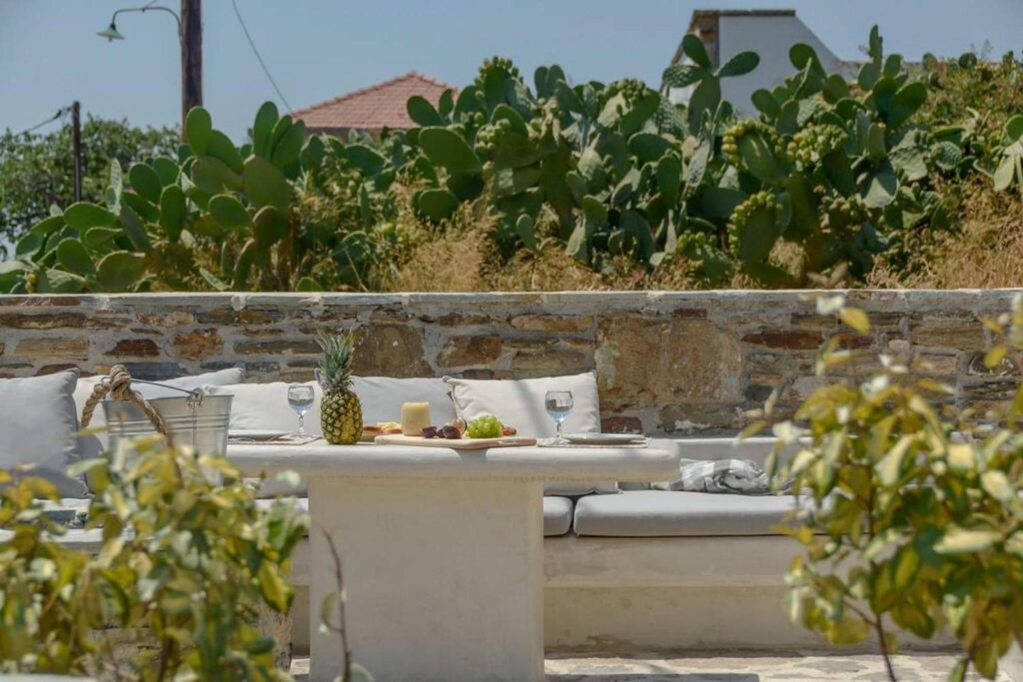 Villa Anthemion Naxos With Outdoor Jacuzzi Ano Sangrion Exterior foto